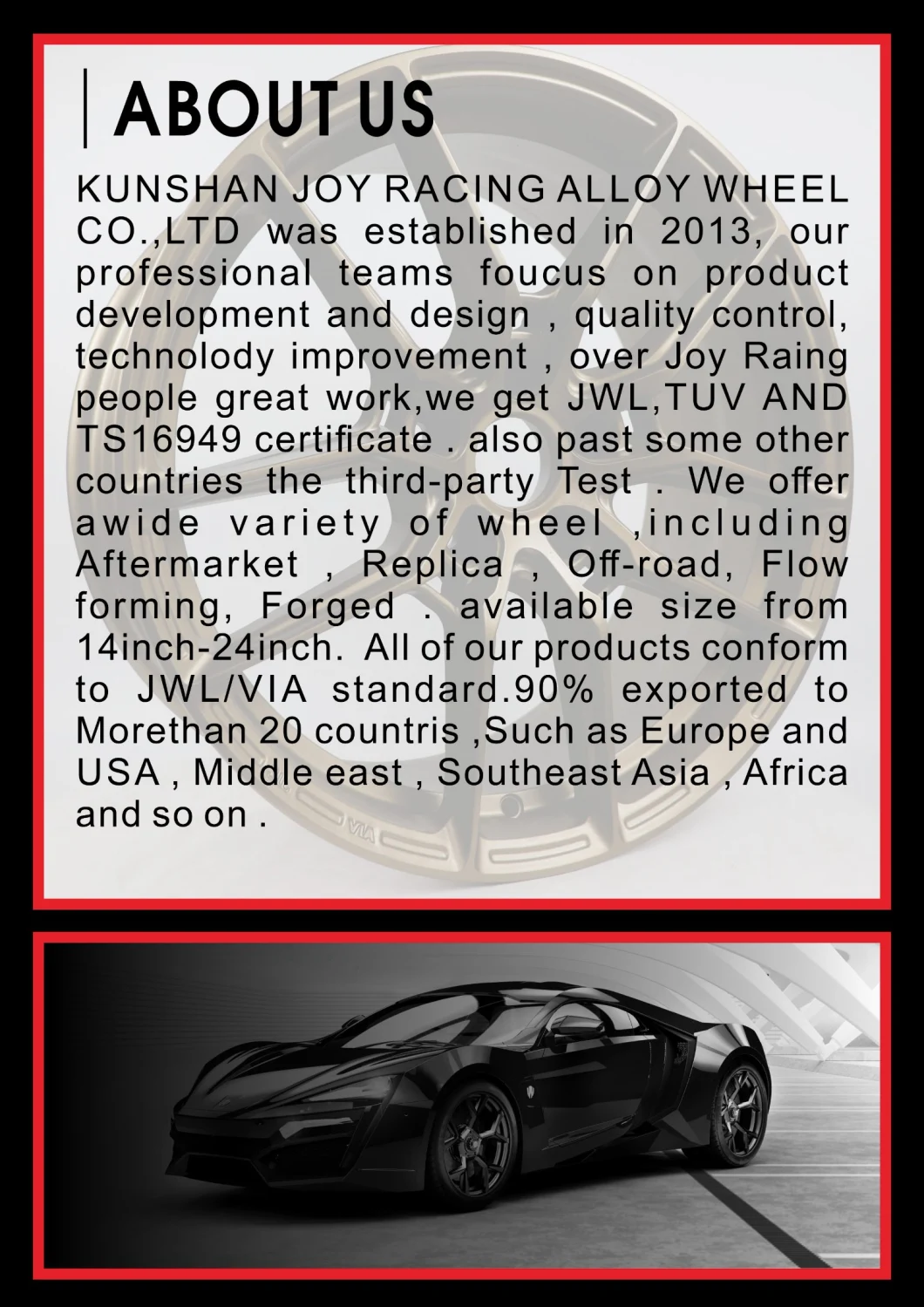 Replica Design for Audi 17 18 19 20 21 Inch Hot Classic Design 2023 Car Rims Alloy Wheel